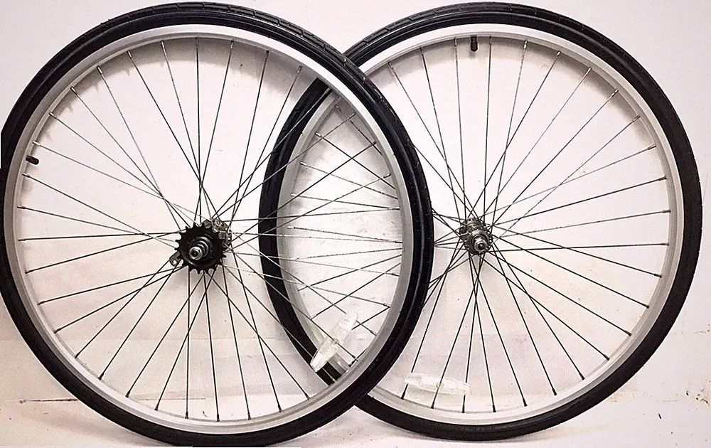 700C Bicycle Alloy Wheel Set COASTER BRAKE 38C Tires Cruiser Fixie Bike #N20
