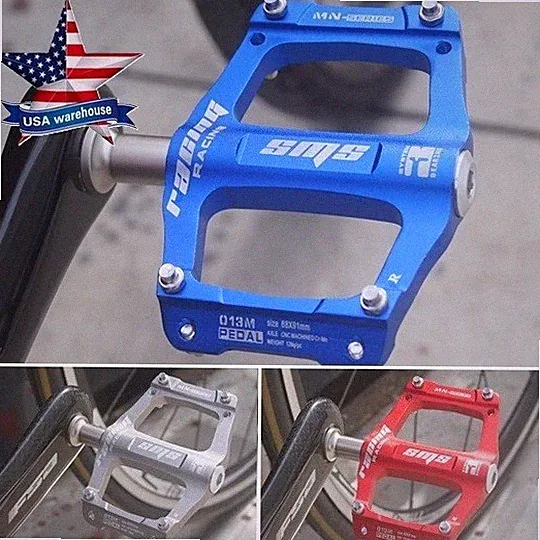 Aluminum Road MTB Folding Bike Fixie Bicycle Pedal Bearing Small Flat Pedals