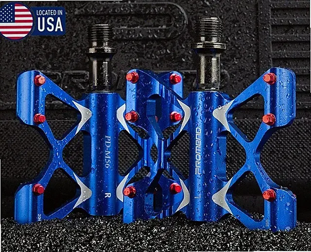 Aluminum Road MTB Mountain Bike XC Bicycle Pedal Butterfly 3 Bearing Flat Pedals