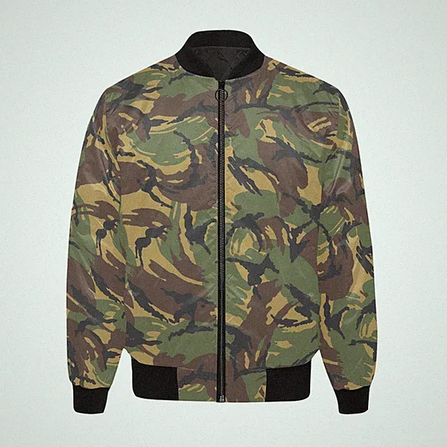 Dutch Army DPM v2 Camouflage Men's Quilted Bomber Jacket