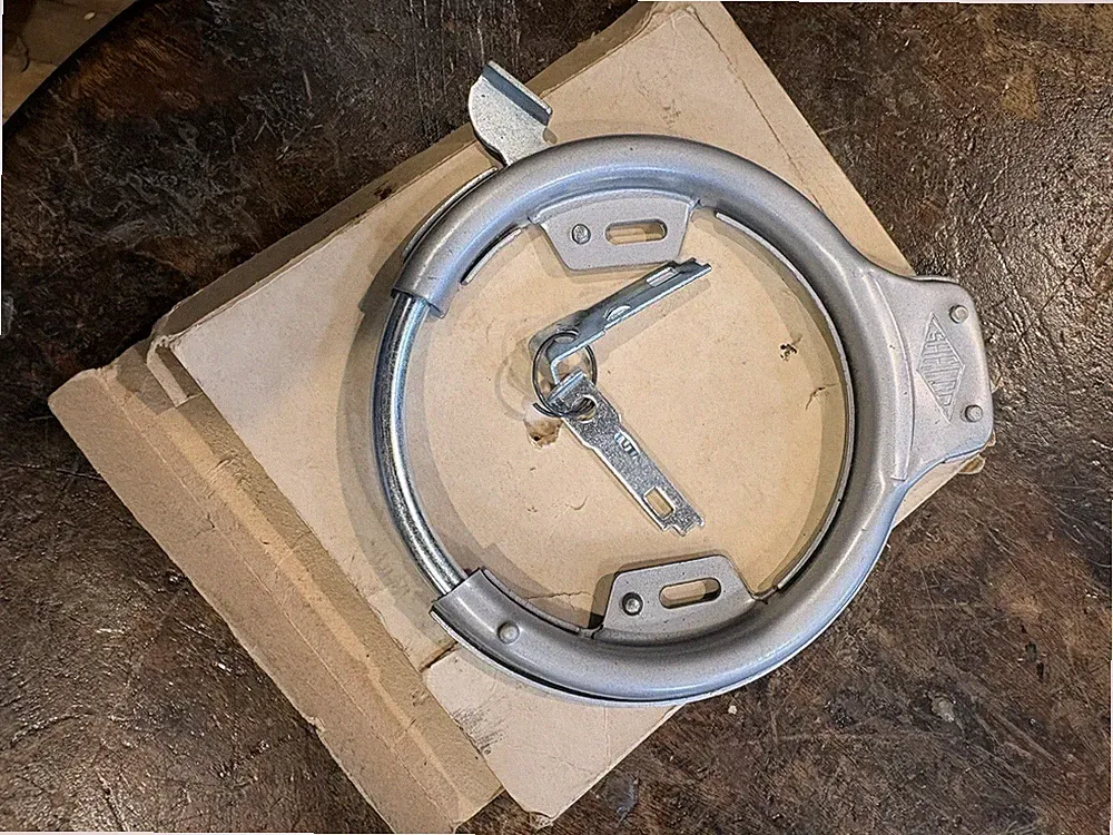 Dutch Bicycle Lock 1950s New Old Stock In Box