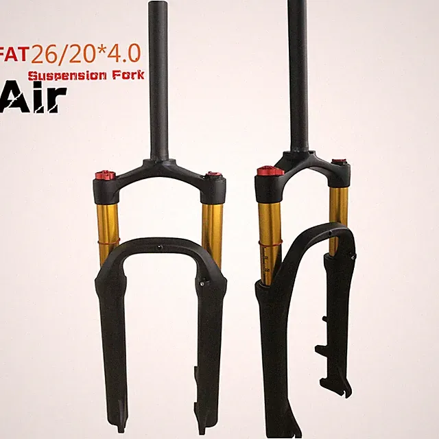Fat Bike Fork 26 20*4.0 Tire Snow Suspension Air Gas Alloy E-bike Bicycle Parts