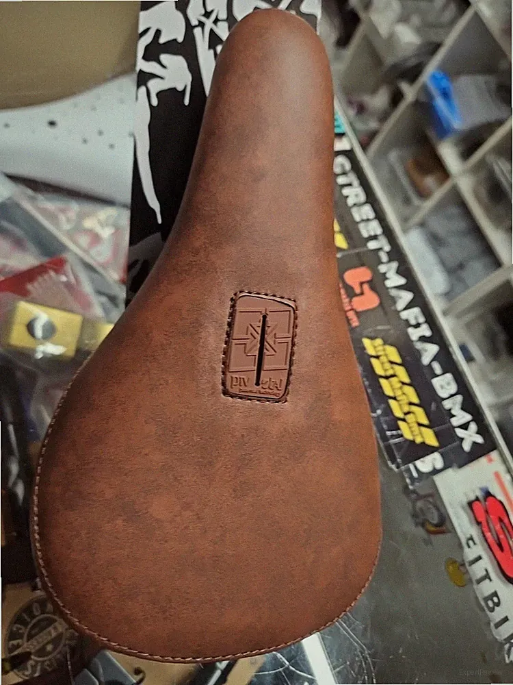 FIT BARSTOOL SEAT Synthetic Leather BROWN PIVOTAL BMX BIKE SEAT FIT SE DK PK NEW