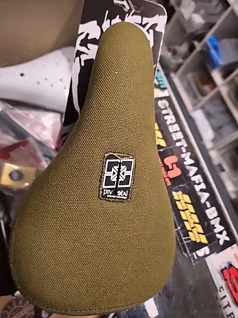 FIT BMX BIKE Bar Stool FAT Pivotal SEAT OLIVE GREEN GT SE S&M KINK DK FBM new
