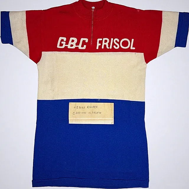 Hennie Kuiper, 1975 Dutch National Road Race Champion Jersey, Vintage Cycling