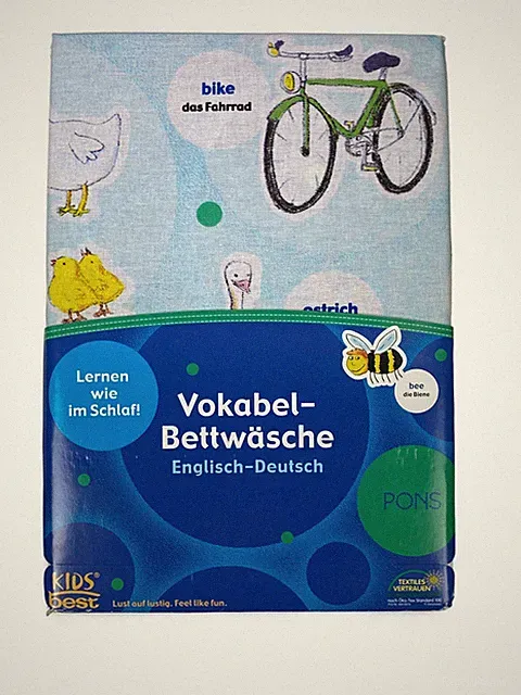Herding Kids Bed Linen Learn English Dutch While Sleeping Girl Boy Dog Bike