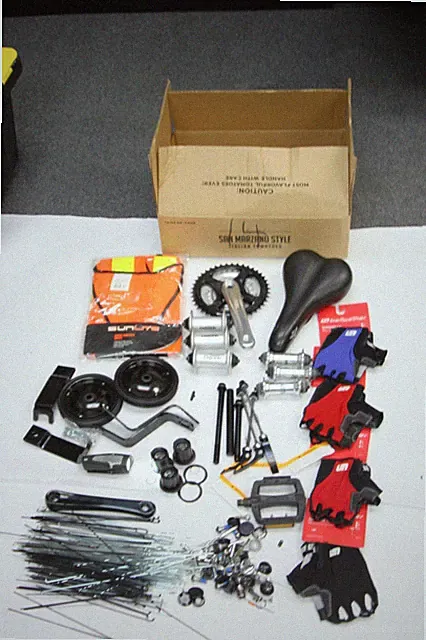 Lot of Bicycle & Accessories Spokes Hubs Gloves & Misc Parts #14