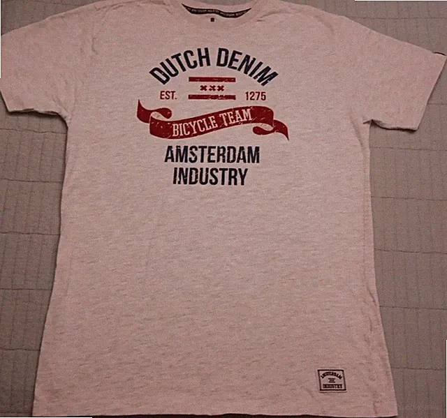 Men's XL Amsterdam Industry Dutch Denim Bicycle Team Graphic T Shirt