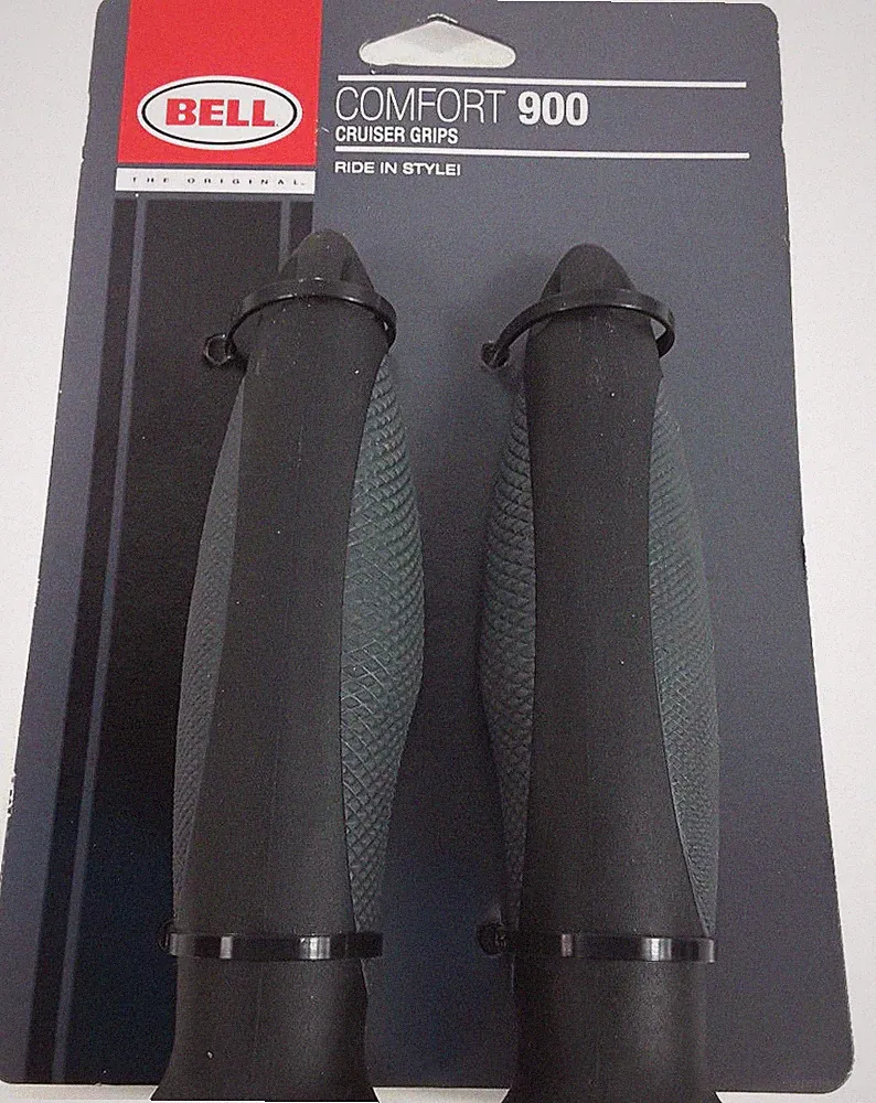 New Bell Comfort 900 Cruiser Handlebar Rubber Grips for Bike or Bicycle