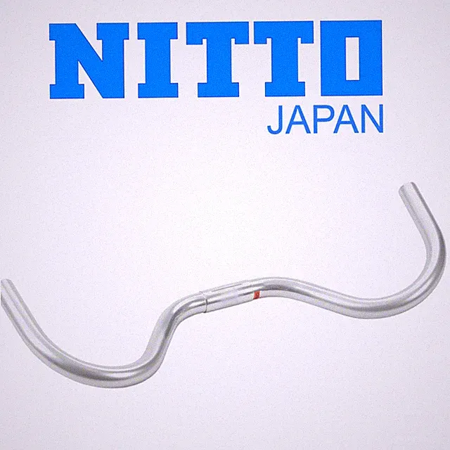 Nitto RM-016 Moustache Handlebar 25.4 Silver 341g Made in Japan Road Brake Comp.