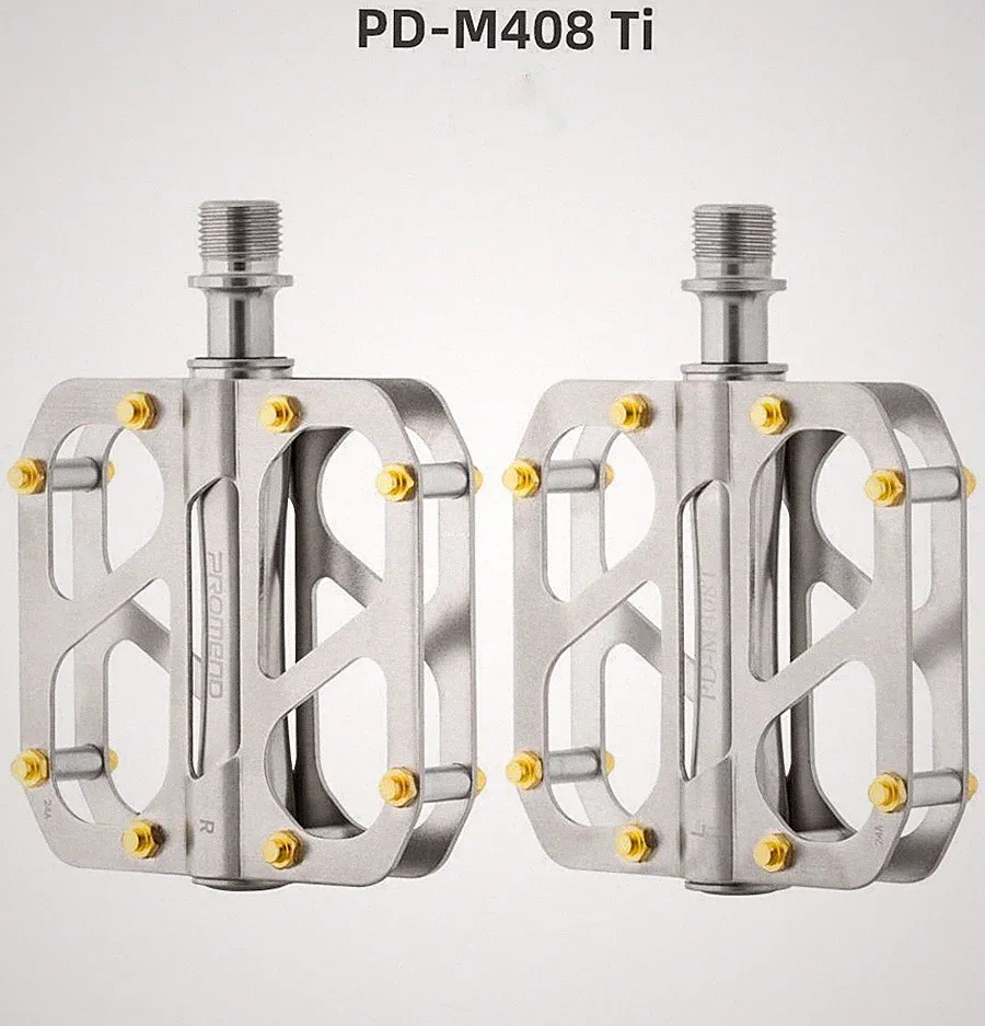Promend Ultralight MTB Road Bike Pedals 3 Bearings Full Titanium Bicycle Pedals
