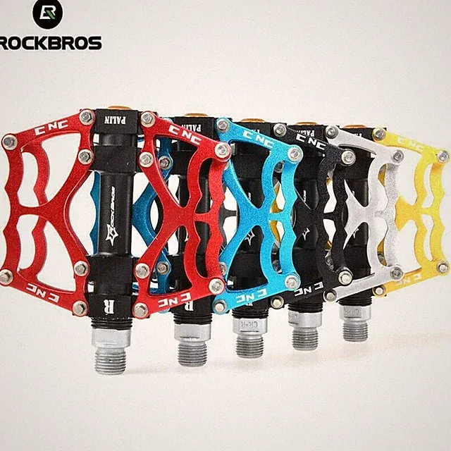 RockBros 9/16" MTB Bicycle Pedals Aluminum BMX Road Mountain Bike Flat Platform