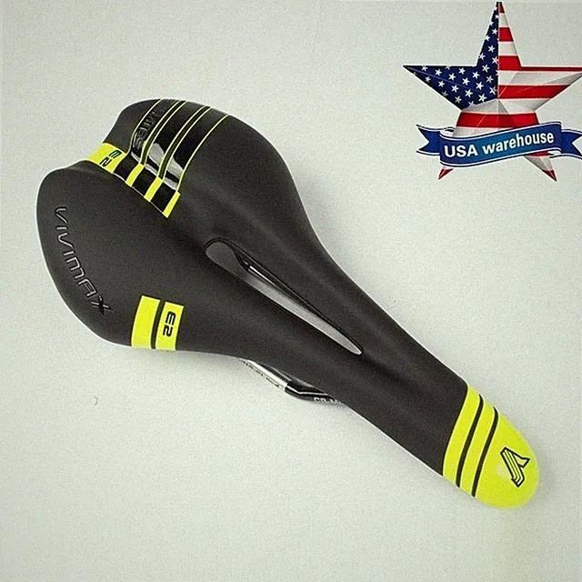 Rubar VIVIMAX Racing Bicycle Saddle Pad Road MTB Bike Saddles Hollow Seat Yellow