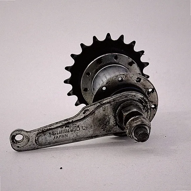 Shimano CB-E110 Coaster Brake Rear Hub 20H Nut Axle 19T Silver 1 Speed Bike A63