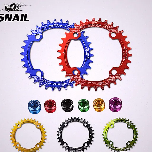 US Bicycle BMX MTB Chainring 104BCD 30T-52T Narrow Wide Single Tooth Chain Ring