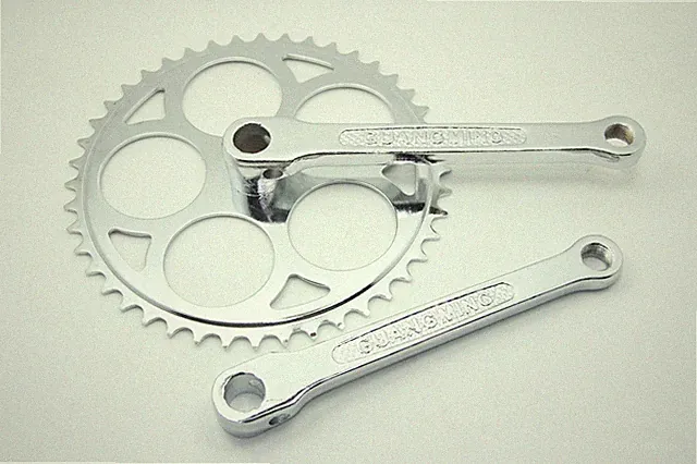 Vintage Bicycle Bike Crankset 165mm 44T Single Speed Fit 1/2'' x 1/8'' Chain