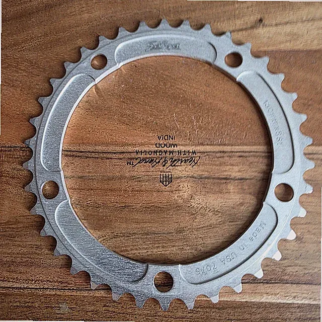 Vintage Salsa Cycles Chainring 38T 130mm BCD 5-Arm Silver 7075 Aluminum USA