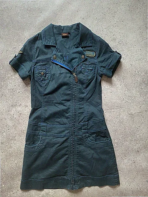 Von Dutch Kustom Cycle Women’s Dress Blue Size S